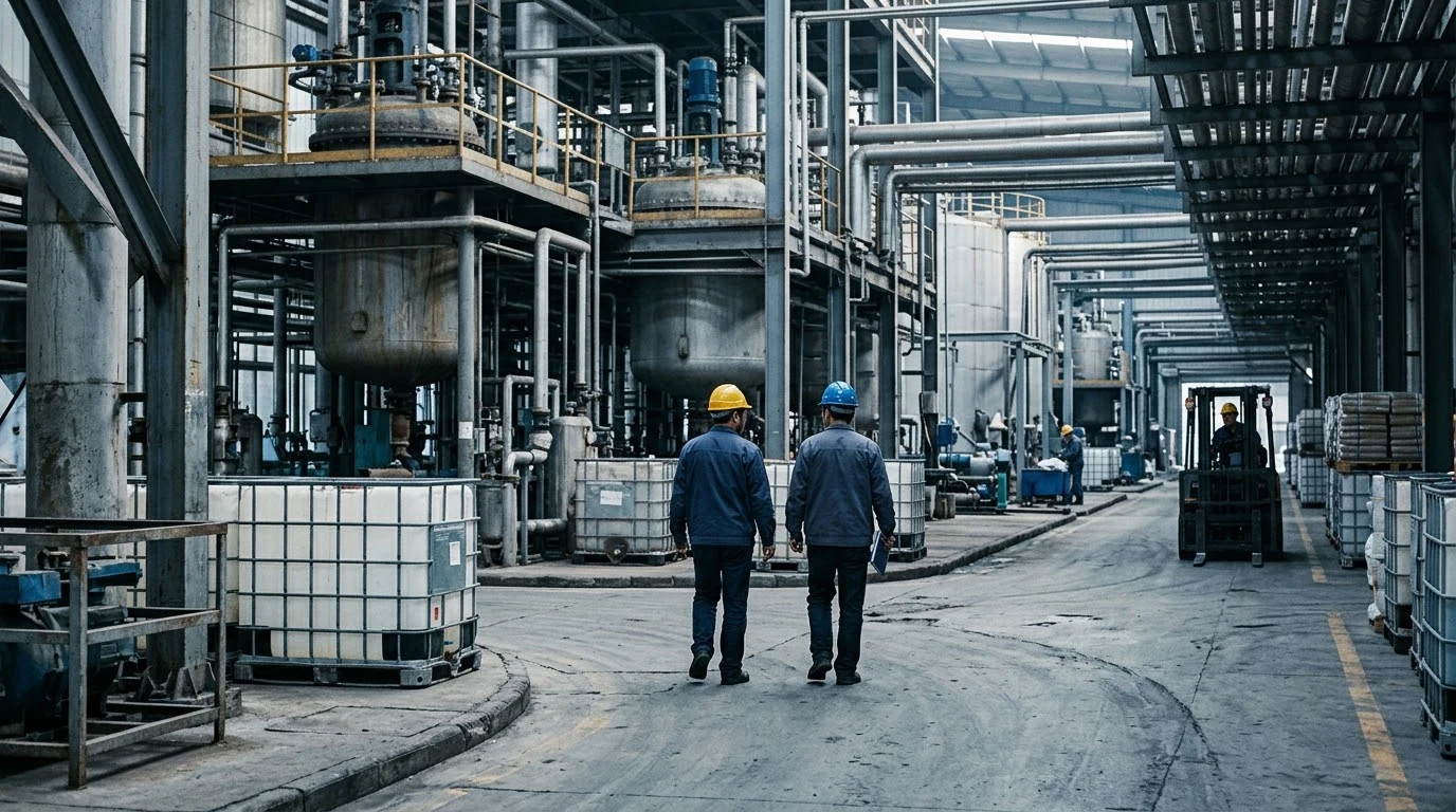 Factory walkthrough during a production capability assessment
